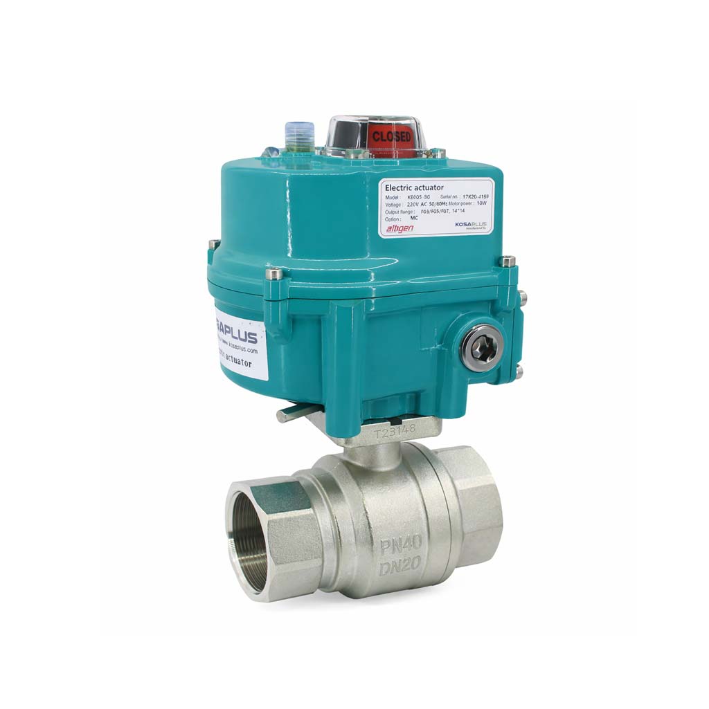 Kosaplus Aktüatörlü Pirinç Küresel Vanalar